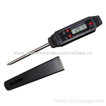 LCD Digital Pen-style C/F Unit Selectable Auto Power-off Food Kitchen Cooking Thermometer, OC/OF